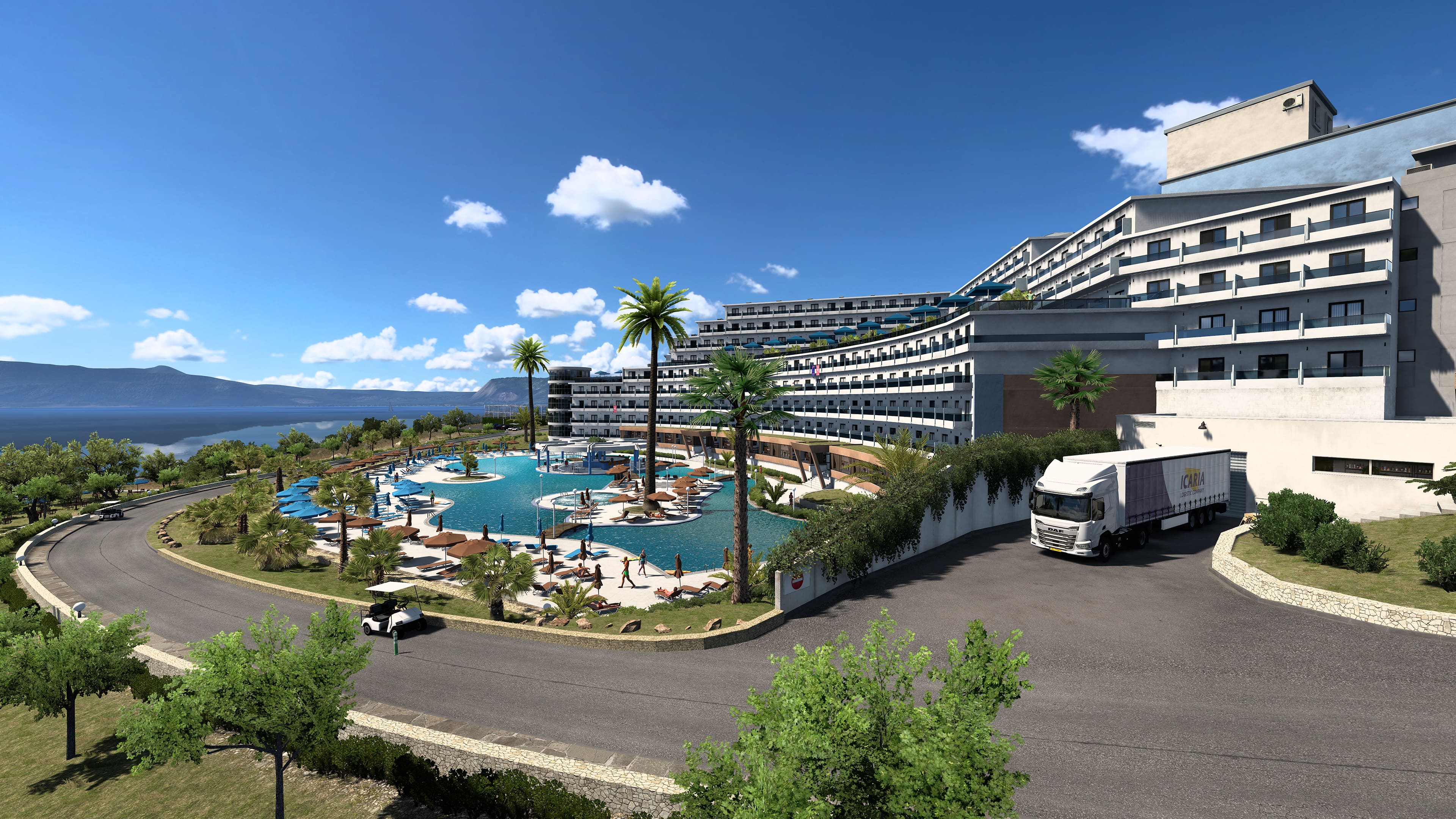 Seaside resort delivery in Greece